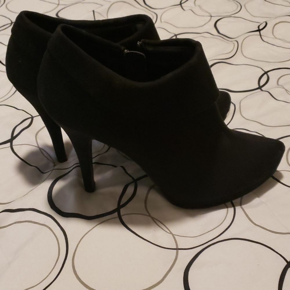 Xappeal Black Suede Ankle Boot